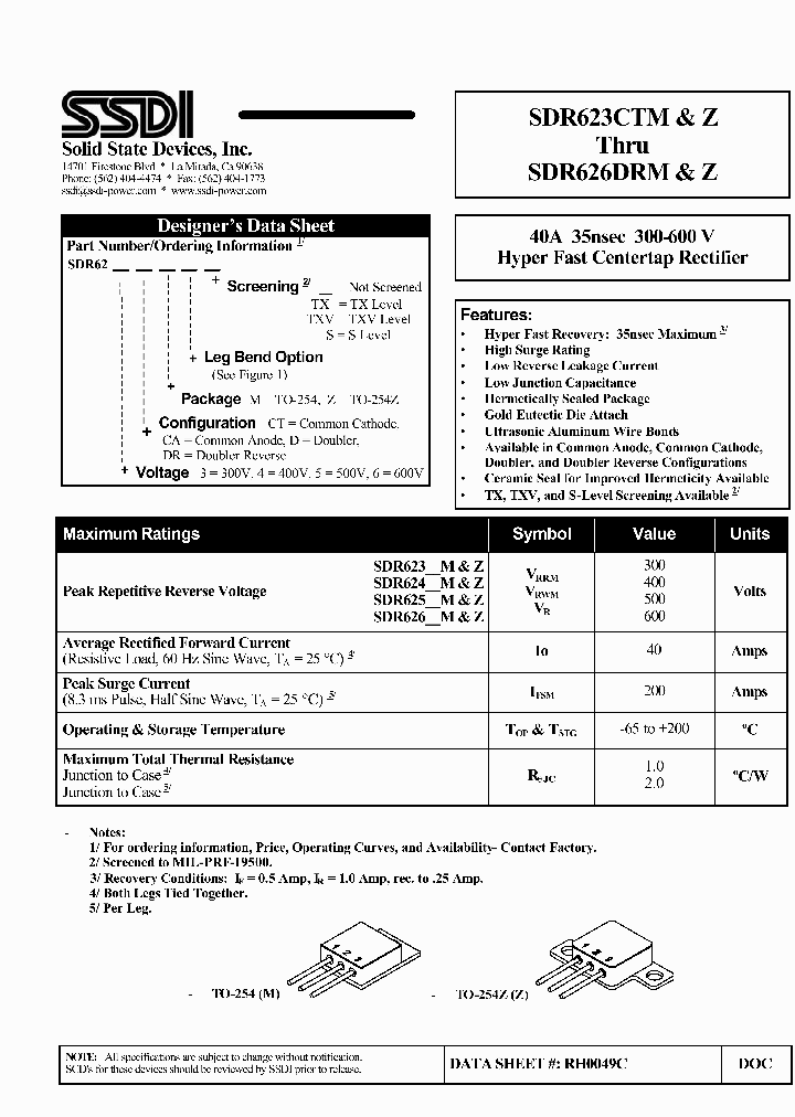 SDR65DRM_1992418.PDF Datasheet