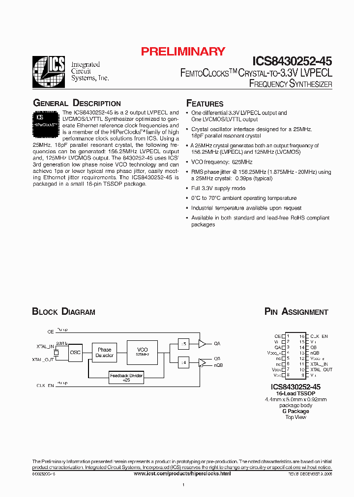 ICS8430252-45_1992556.PDF Datasheet