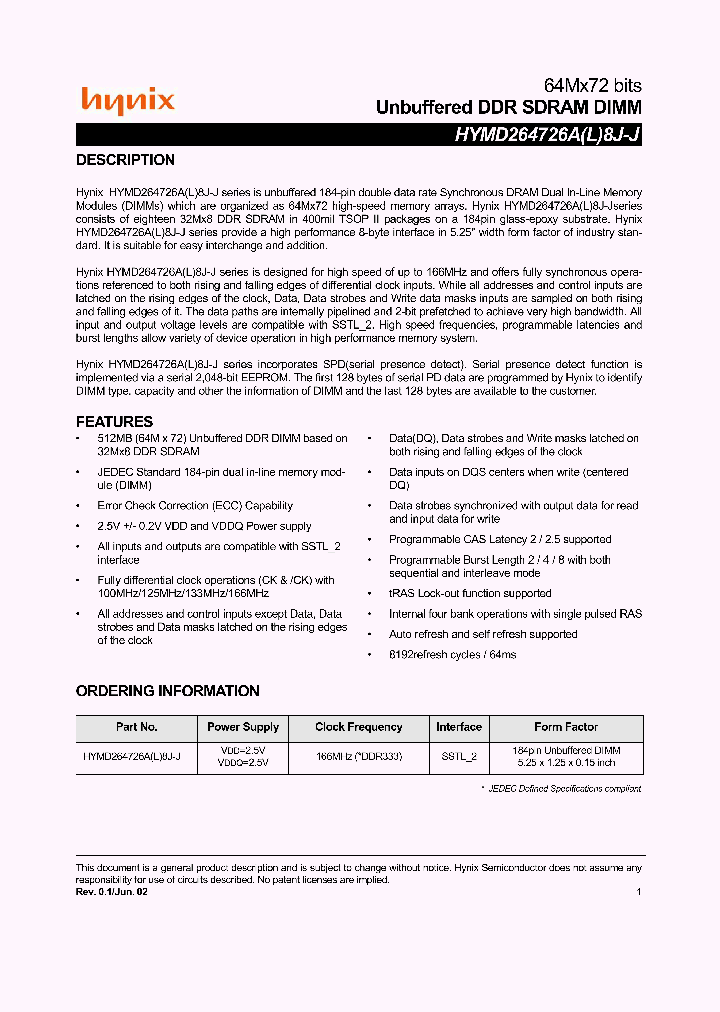 HYMD264726A8J-D4_1994282.PDF Datasheet