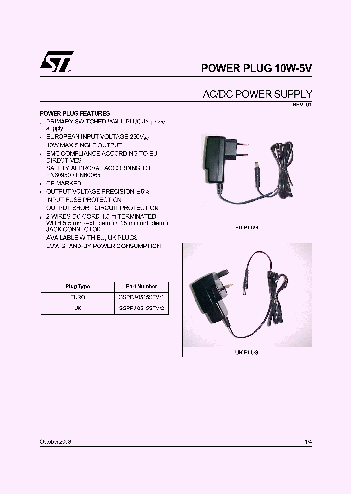 GSPPJ-0515STM_1996230.PDF Datasheet