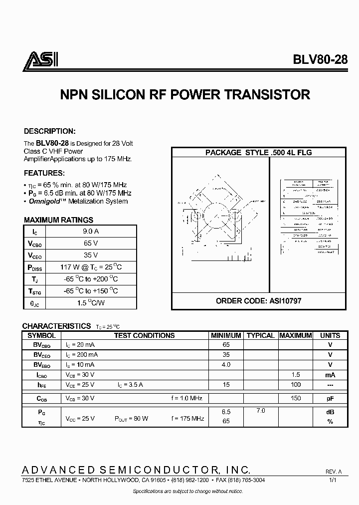 BLV80-28_1996462.PDF Datasheet