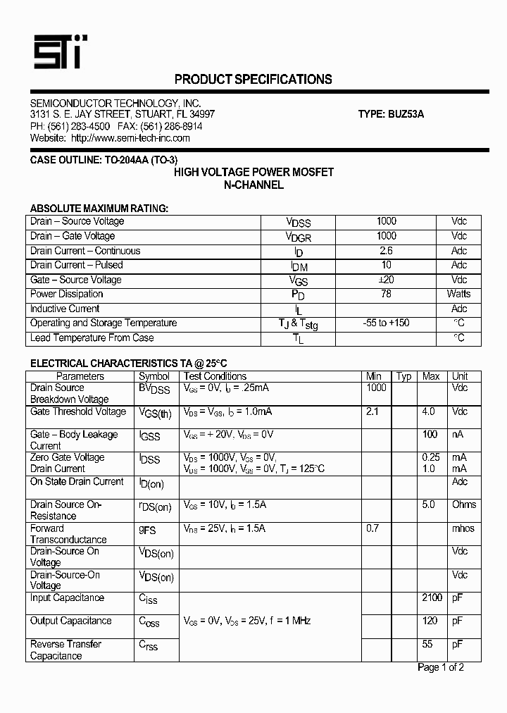 BUZ53A_1997483.PDF Datasheet