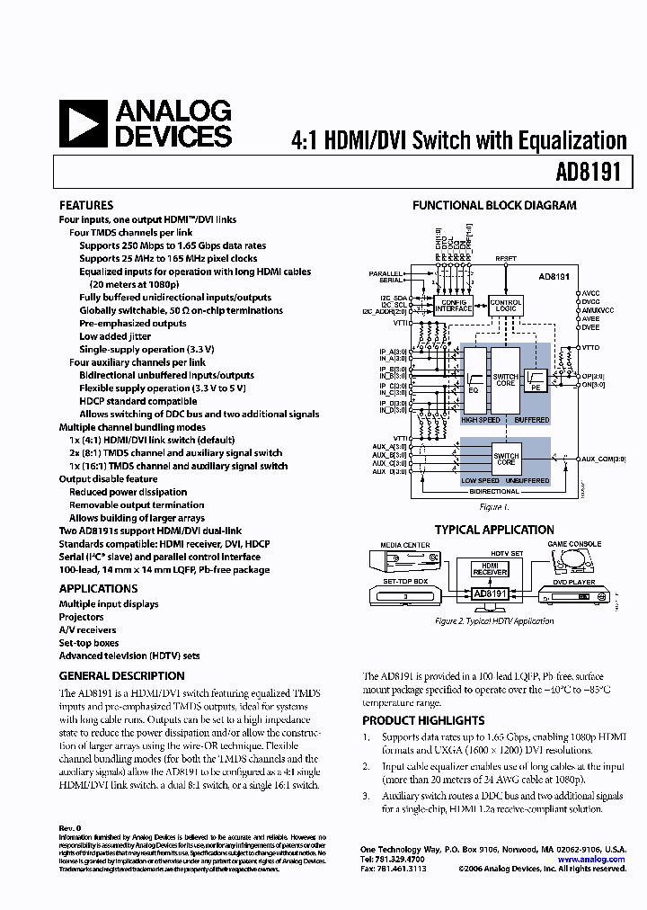 AD8191_2002522.PDF Datasheet