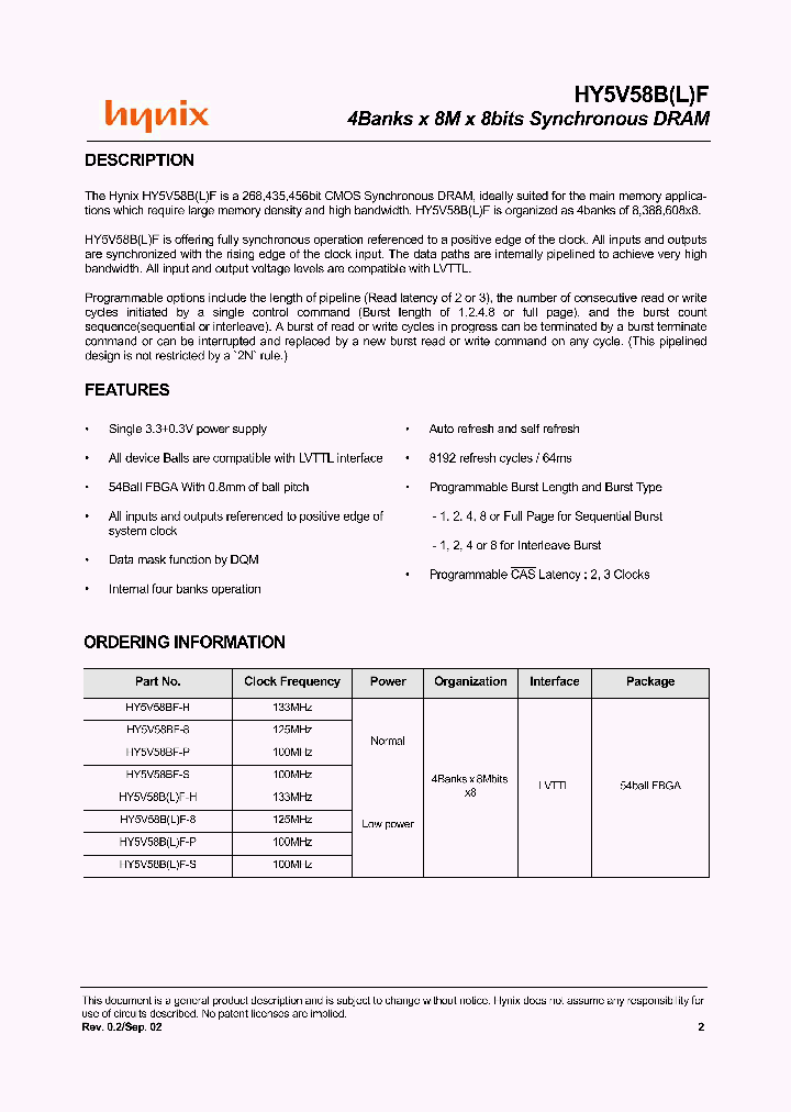 HY5V58BLF-H_2006085.PDF Datasheet