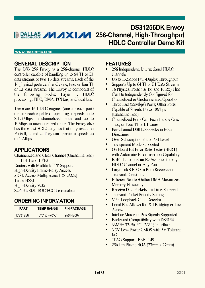 DS31256DK_2006495.PDF Datasheet