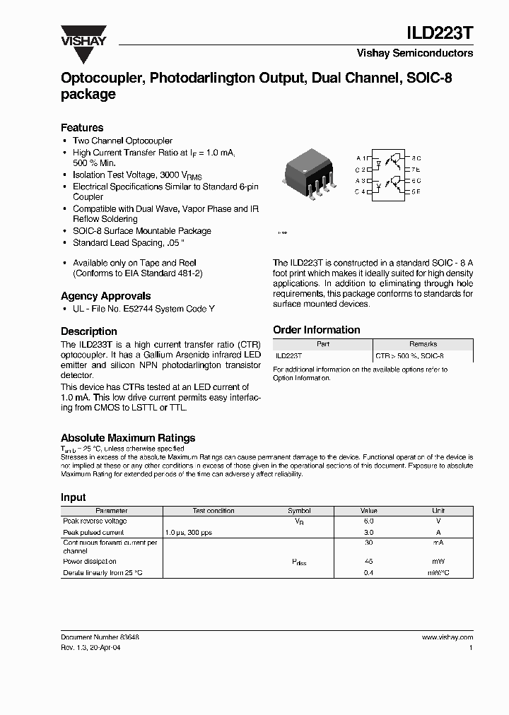 ILD223T_2011361.PDF Datasheet