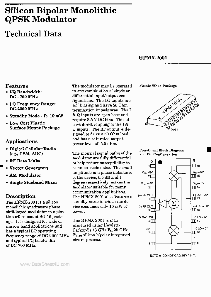 HPMX-2001_2010139.PDF Datasheet