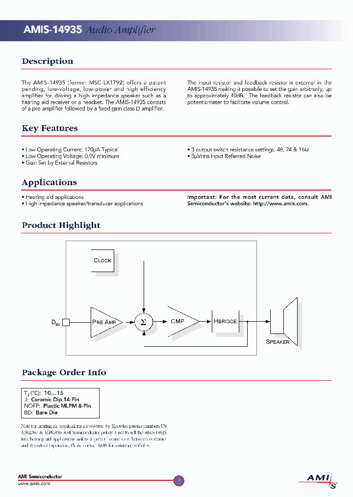 AMIS-14935_2013172.PDF Datasheet
