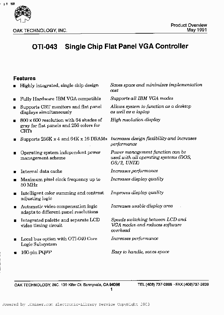 OTI-043_2016160.PDF Datasheet