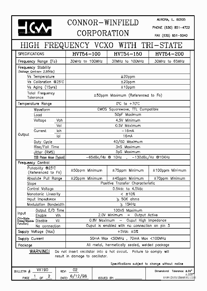 HVT54-100_2015653.PDF Datasheet