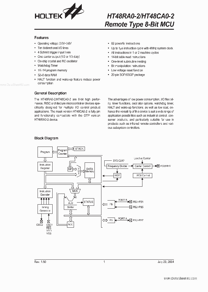 HT48CA0-2_2015890.PDF Datasheet