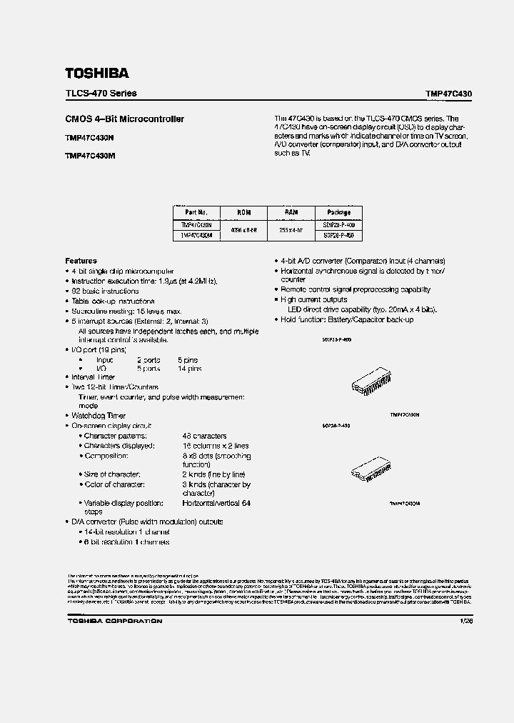 TMP47C430M_2020425.PDF Datasheet