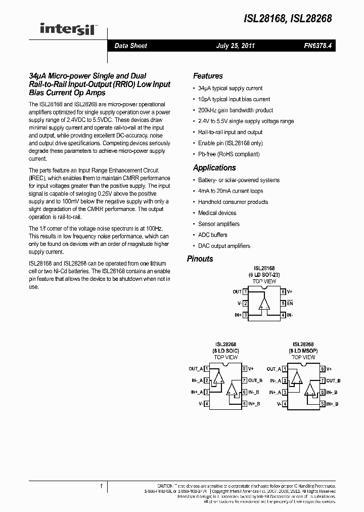 ISL28268MSOPEVAL1Z_2024483.PDF Datasheet