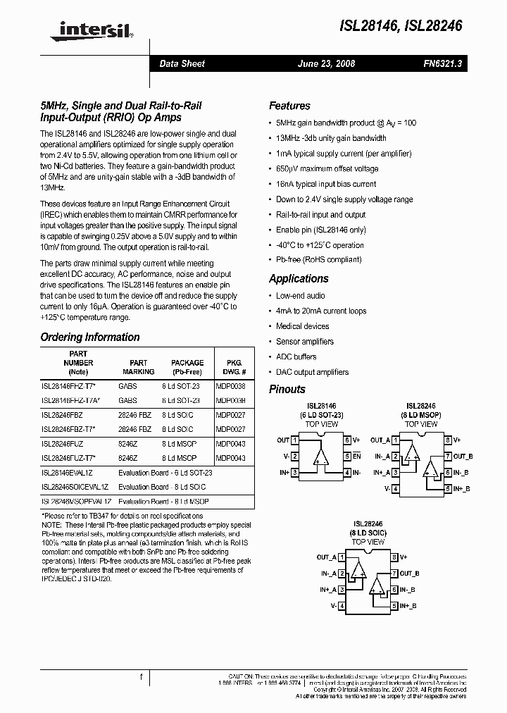 ISL28246MSOPEVAL1Z_2024482.PDF Datasheet