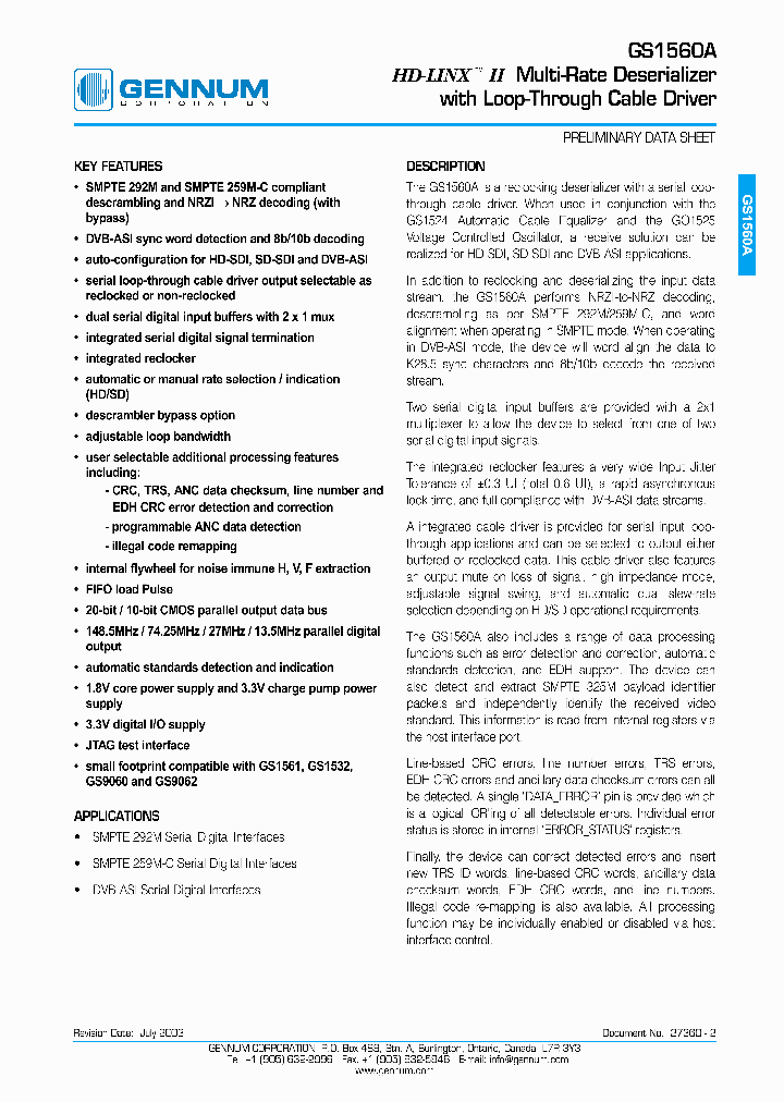 GS1560A_2030190.PDF Datasheet