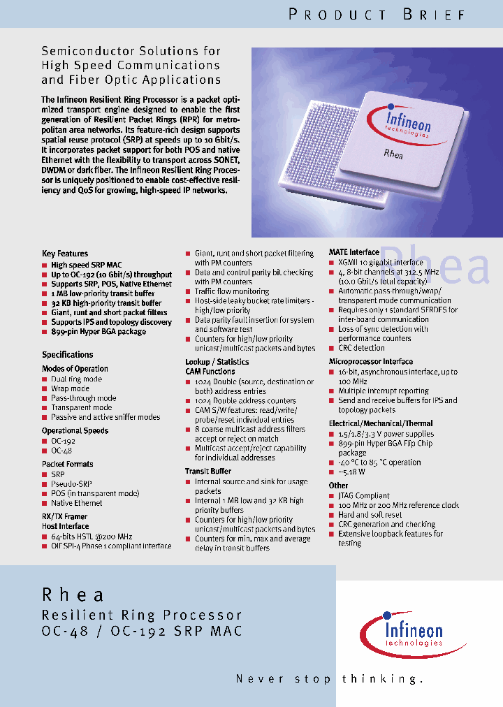 RESILIENTRINGPROCESSOR_2030718.PDF Datasheet
