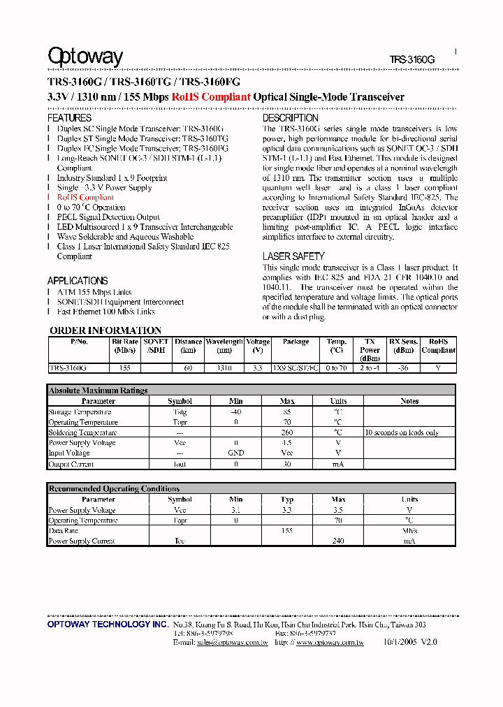 TRS-3160G_2031319.PDF Datasheet