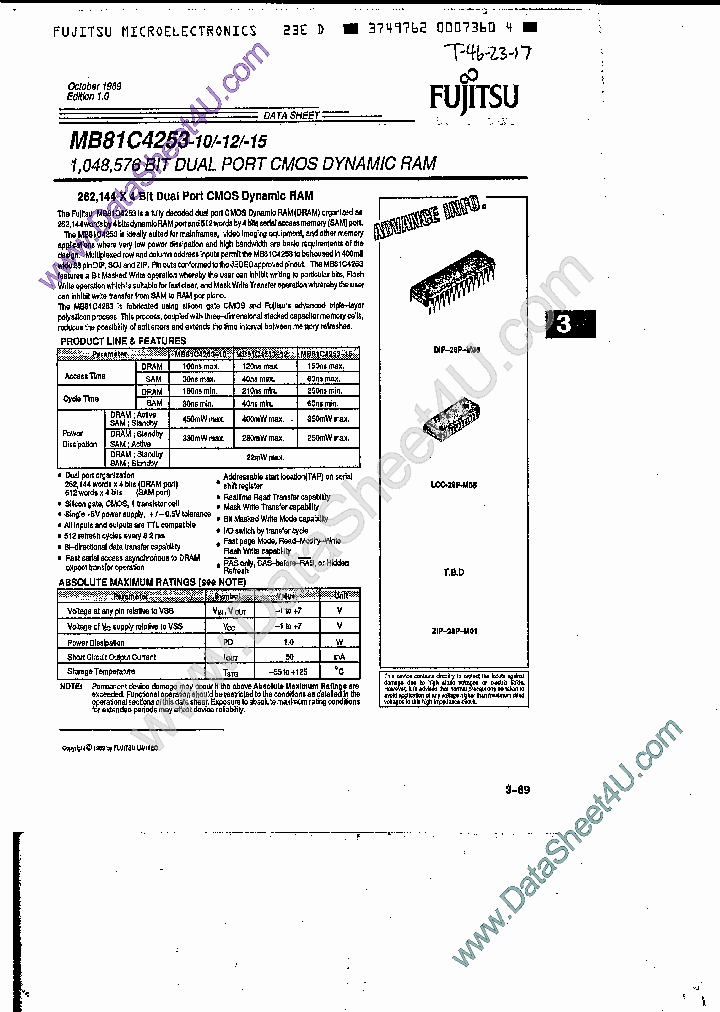 MB81C4253_2019616.PDF Datasheet
