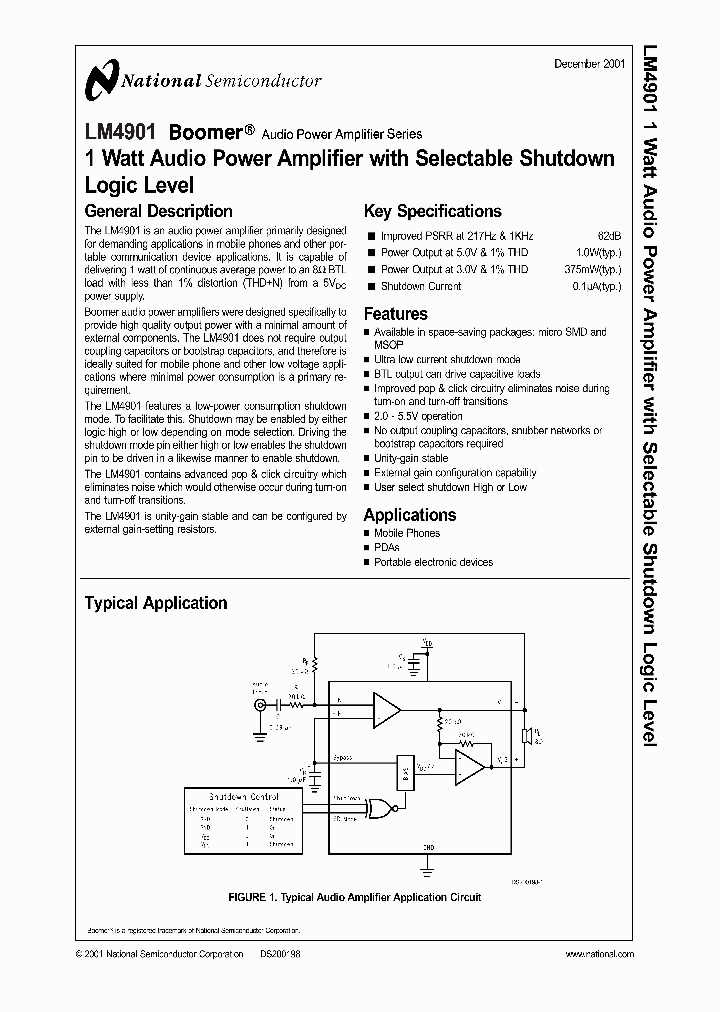 LM4901IBP_2033341.PDF Datasheet