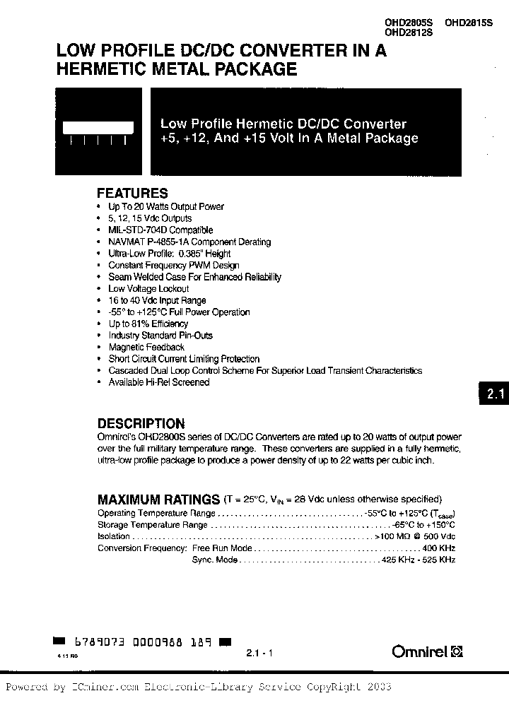 OHD2812SF-MST_2034231.PDF Datasheet