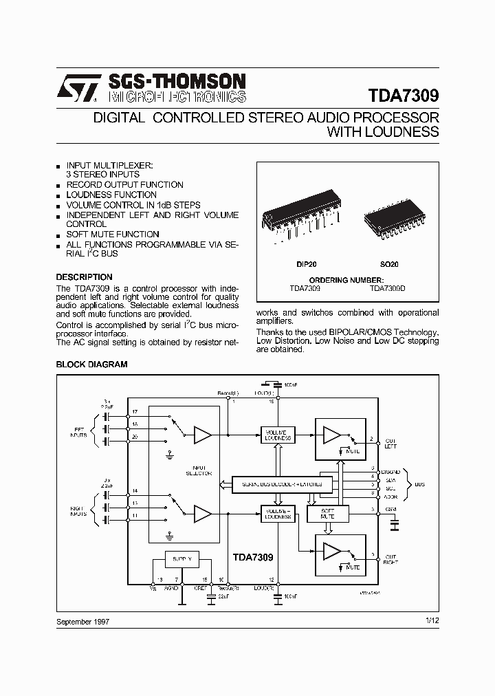 TDA7309_2035219.PDF Datasheet
