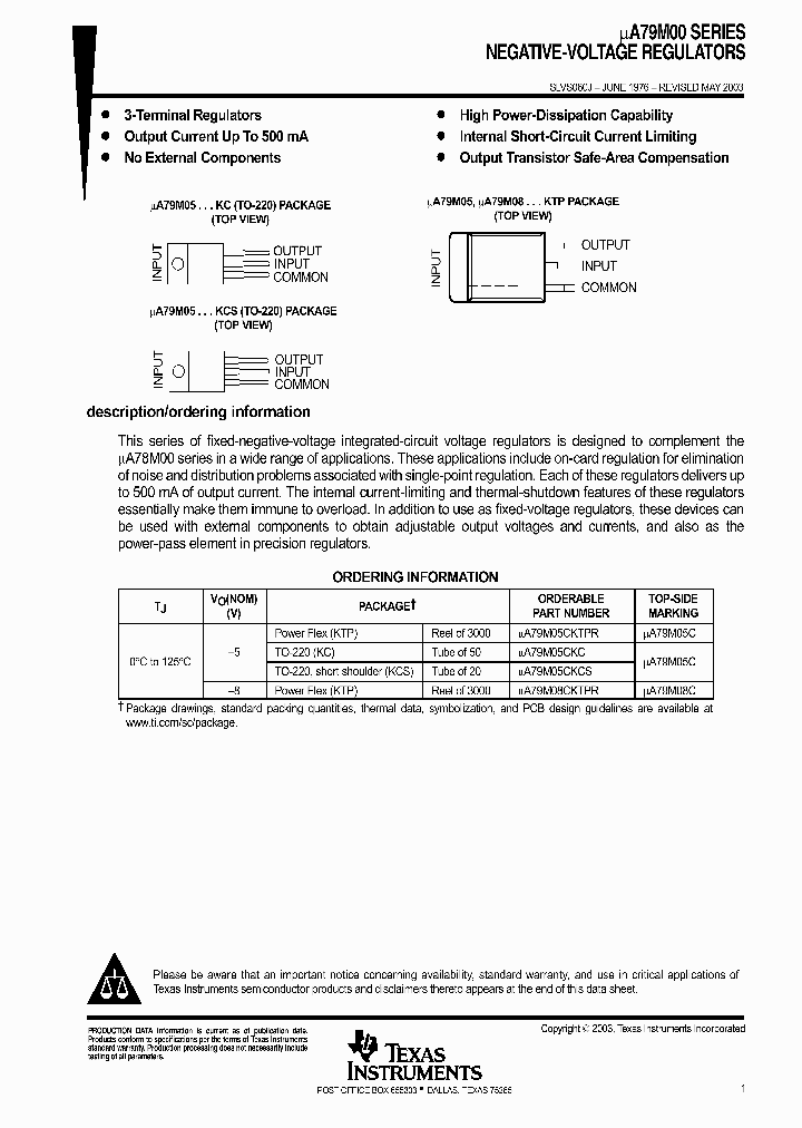 UA79M05_2035156.PDF Datasheet