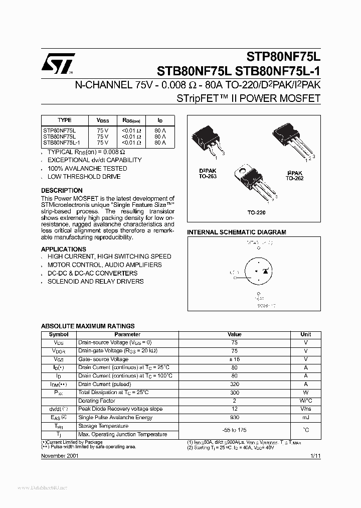 80NF75L_2034836.PDF Datasheet