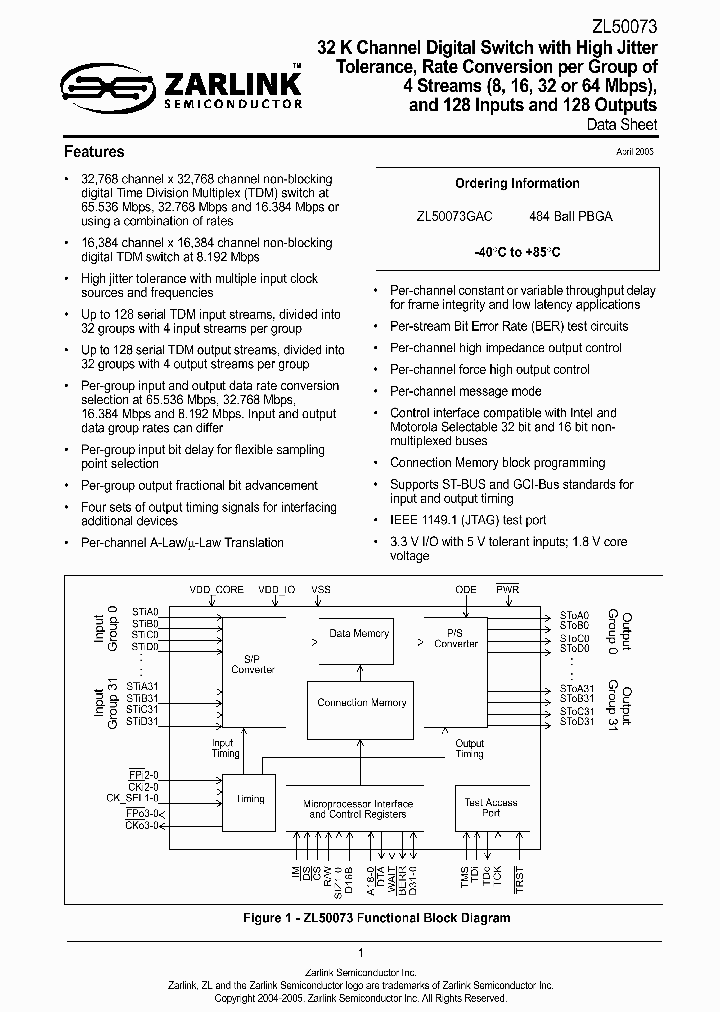 ZL50073_2037962.PDF Datasheet