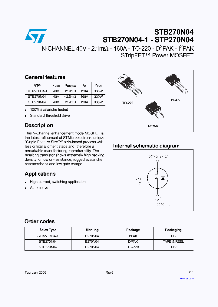 STB270N04-1_2037992.PDF Datasheet