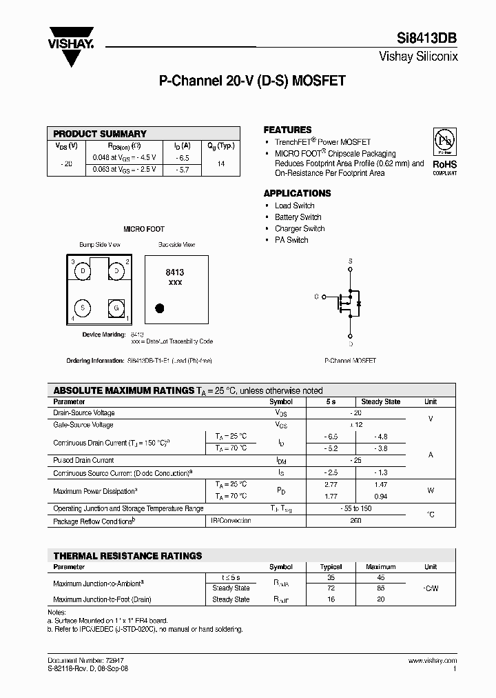 SI8413DB-T1-E1_2039725.PDF Datasheet