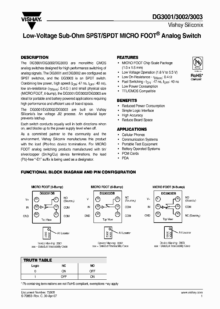 DG3003DB-T1-E1_2039715.PDF Datasheet