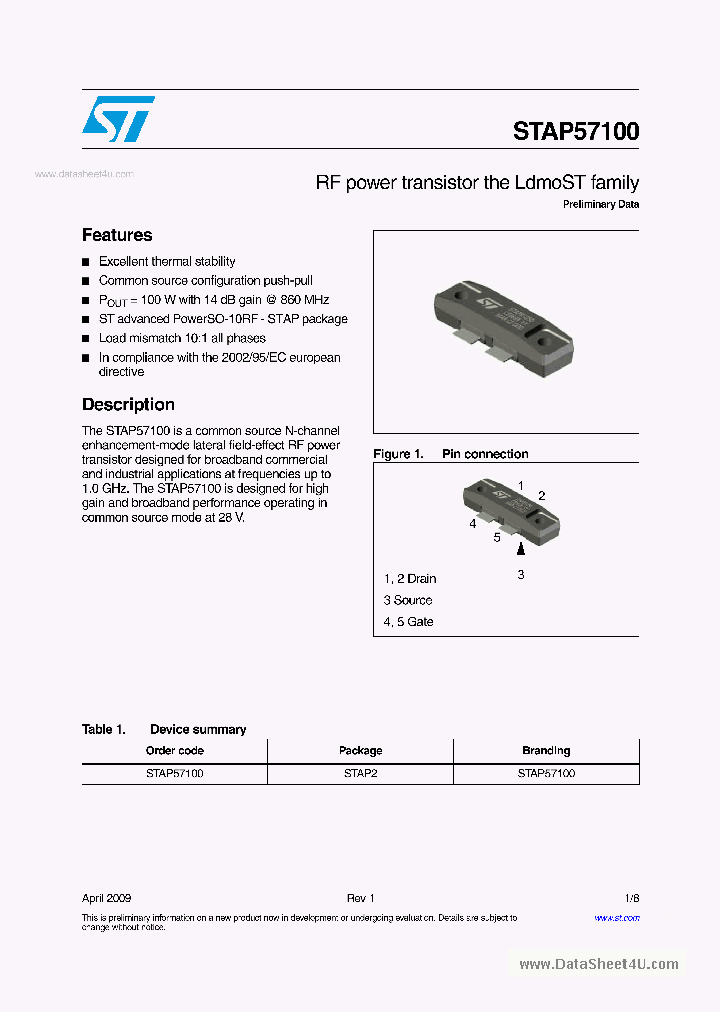 STAP57100_2037488.PDF Datasheet