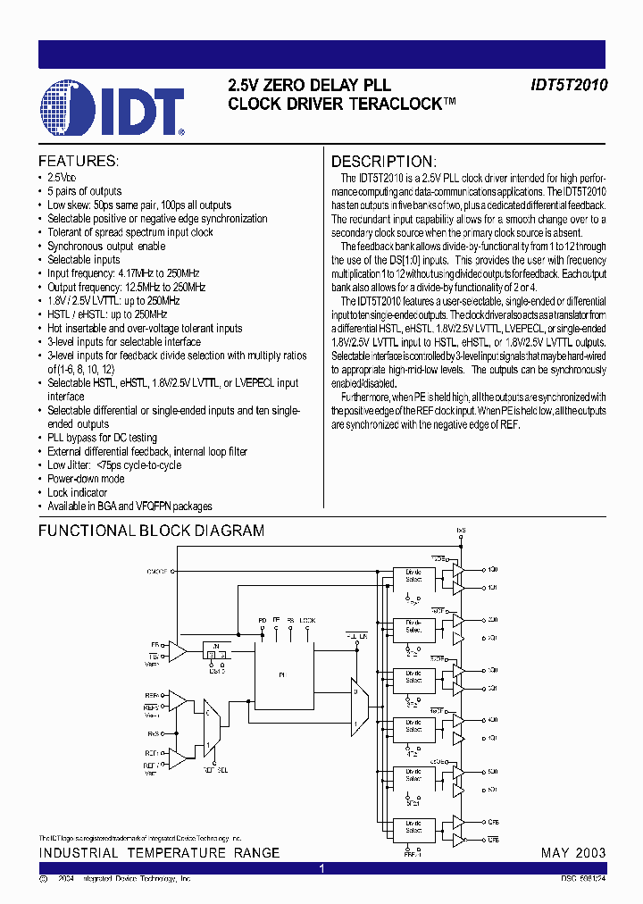 IDT5T2010_2040906.PDF Datasheet