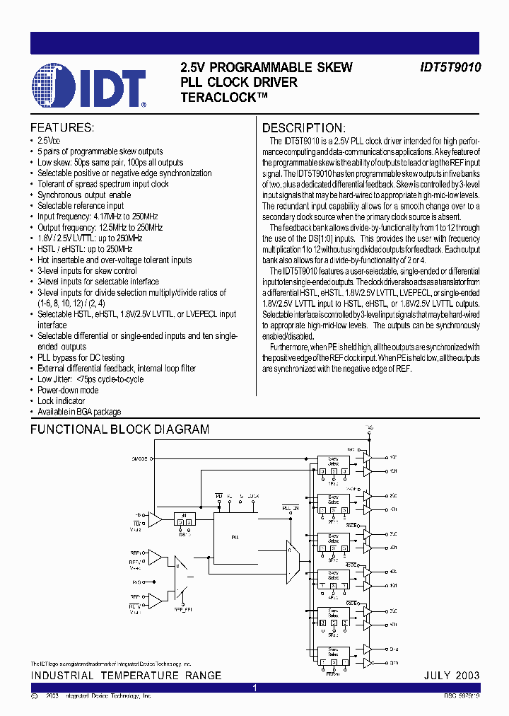 IDT5T9010_2040697.PDF Datasheet