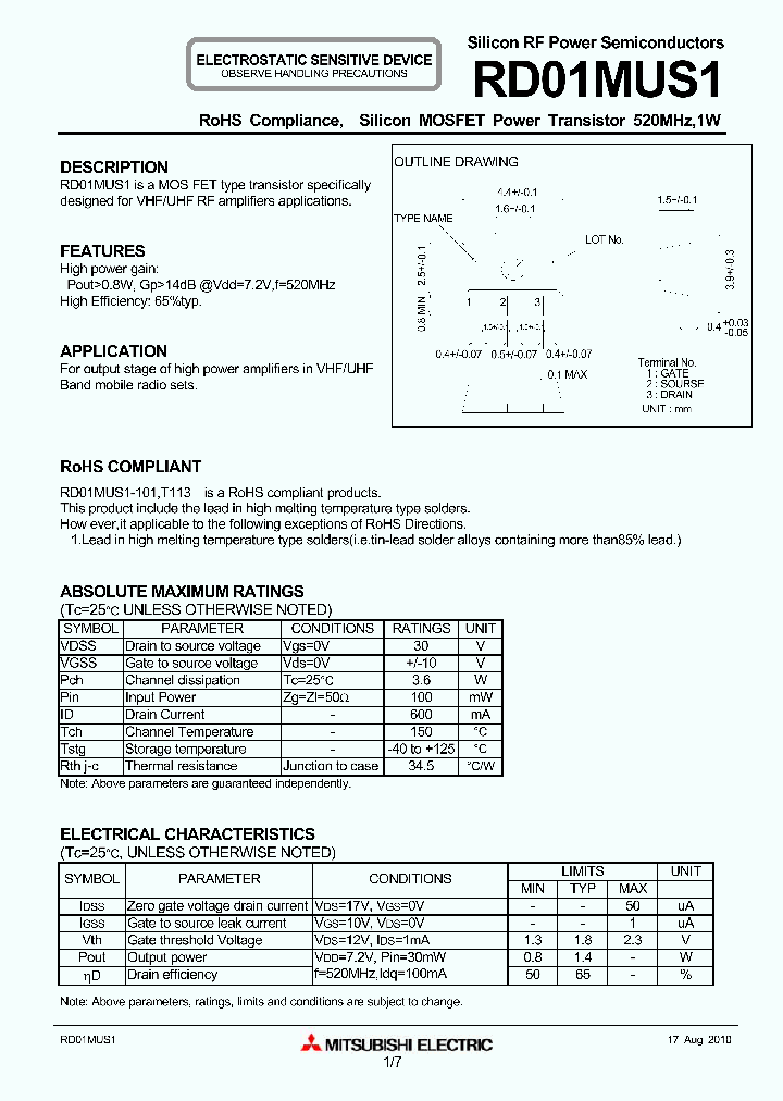 RD01MUS110_2042545.PDF Datasheet