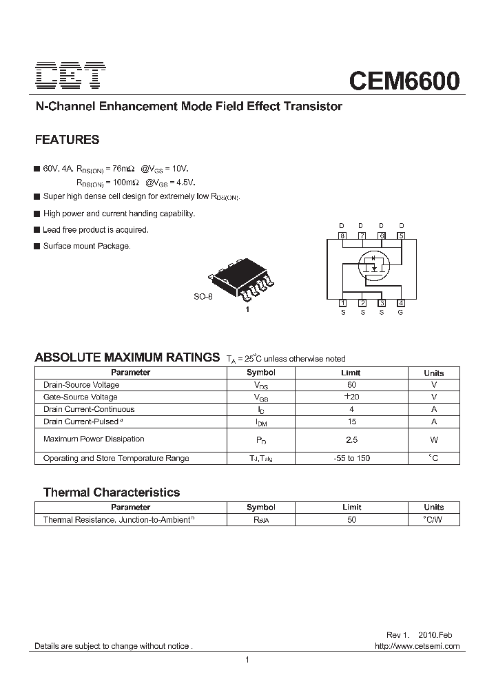 CEM6600_2045745.PDF Datasheet