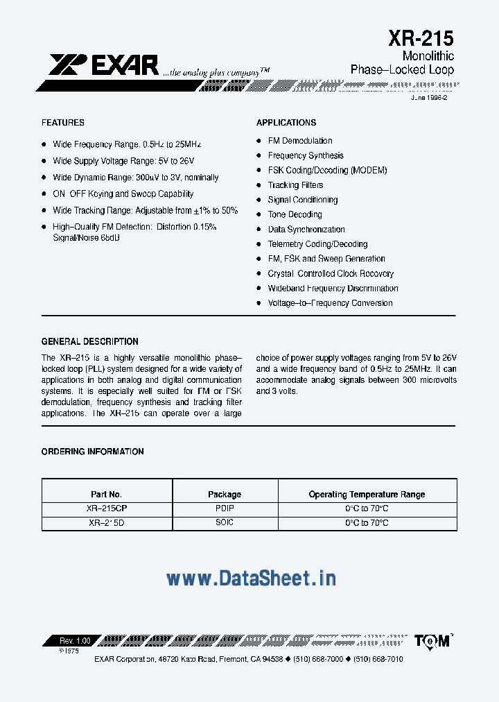 XR215_2047032.PDF Datasheet