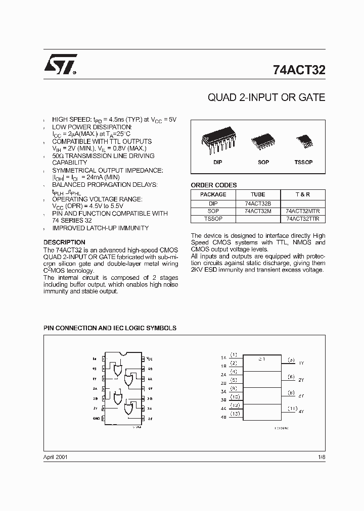 74ACT32TTR_2048097.PDF Datasheet