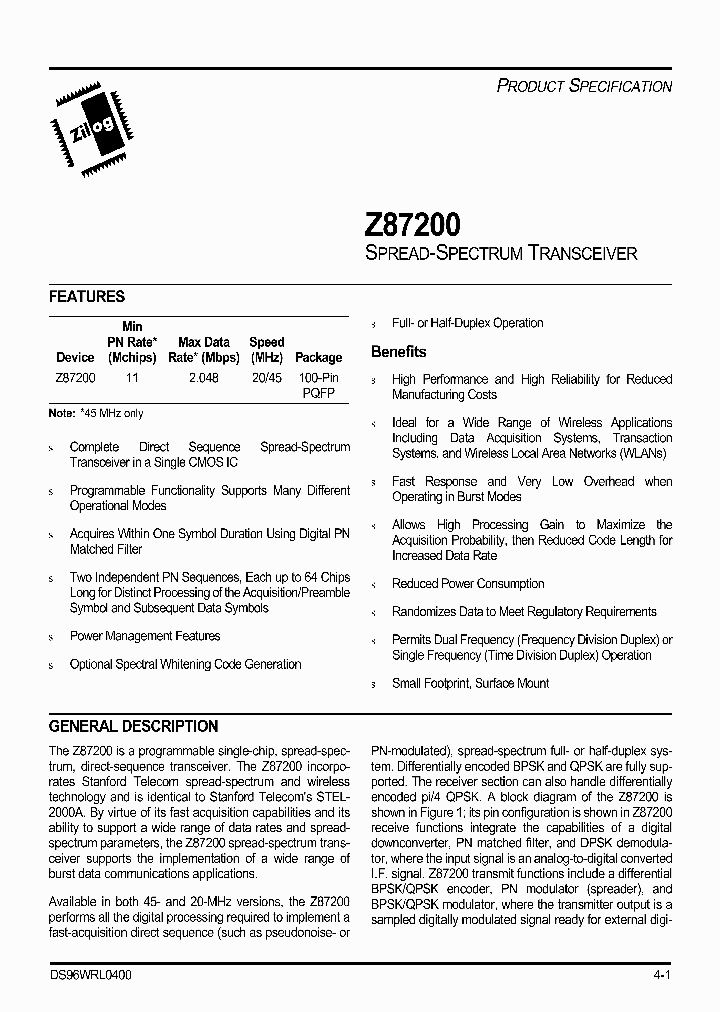 Z87200_2048112.PDF Datasheet