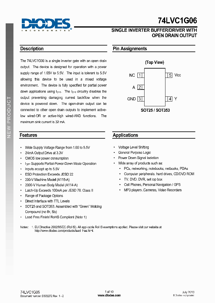 74LVC1G06_2052172.PDF Datasheet