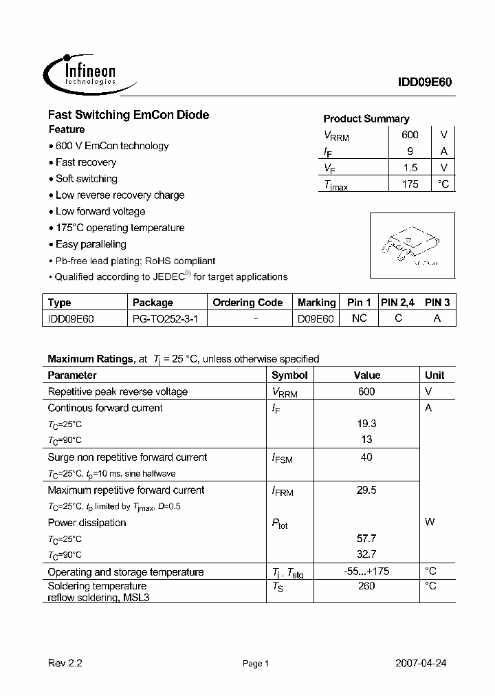 IDD09E6007_2054223.PDF Datasheet