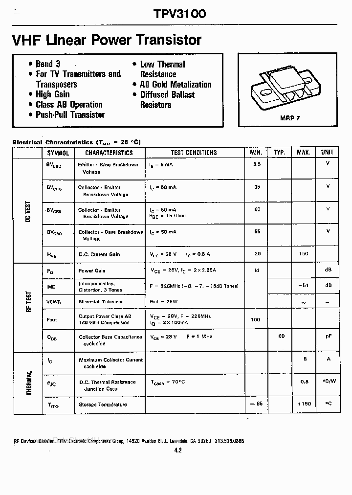 TPV3100_2054072.PDF Datasheet