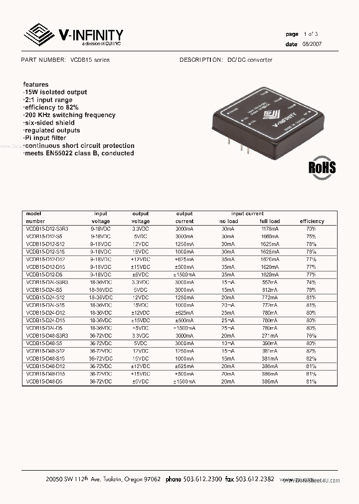 VCDB15_2065822.PDF Datasheet