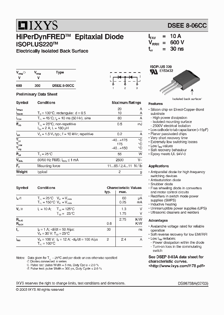 DSEE8-06CC_2072001.PDF Datasheet