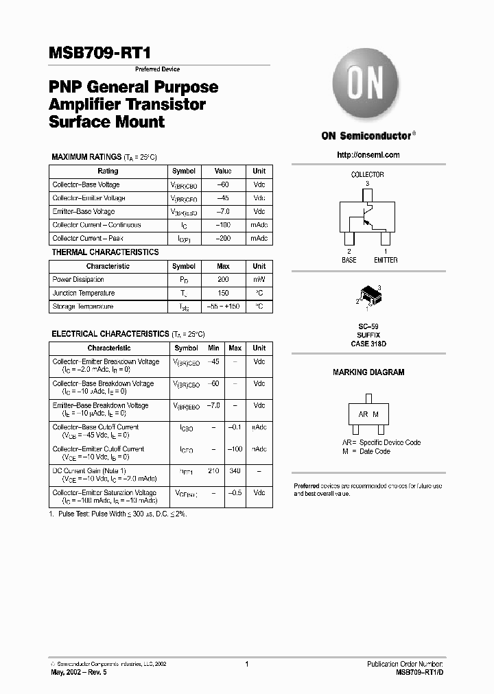 MSB709-RT1-D_2073721.PDF Datasheet