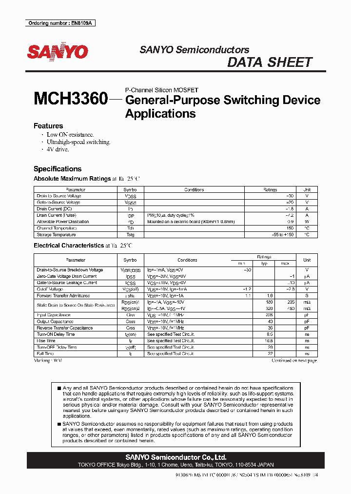 MCH3360_2082989.PDF Datasheet