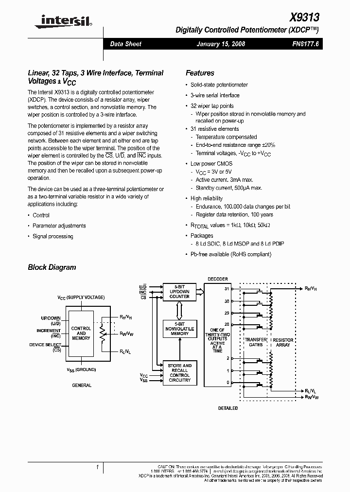 X9313WMI_2087893.PDF Datasheet