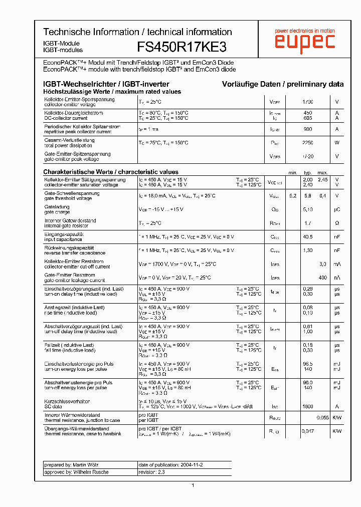 FS450R17KE3_2089471.PDF Datasheet