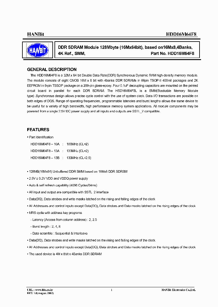 HDD16M64F8_2091907.PDF Datasheet