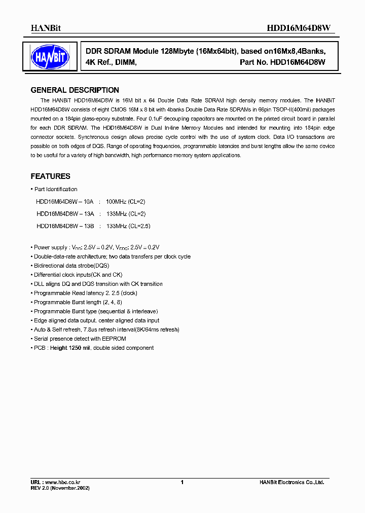 HDD16M64D8W_2091916.PDF Datasheet